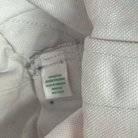 Lilly Pulitzer Mercato Tote Bag Shoulder Strapas Floral Ruby Red Wild Times Blue - Picture 10 of 10